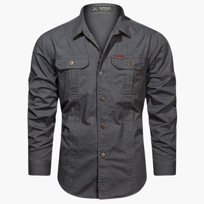 Herre Cargo Skjorte Casual 5