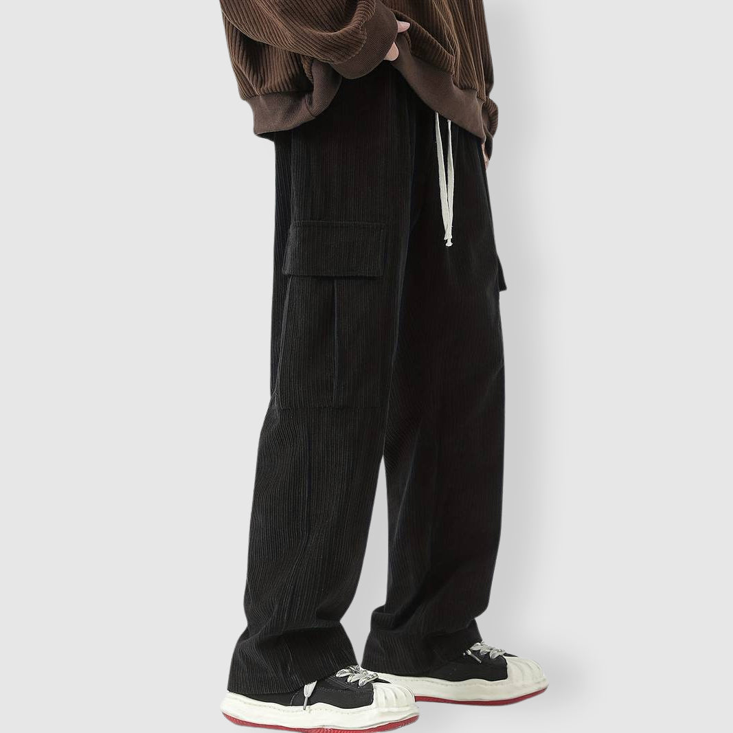 Herre Cargobukser i Corduroy Stil 3