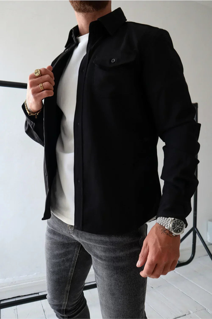 Herre Casual Overshirt Moderne Stil 3