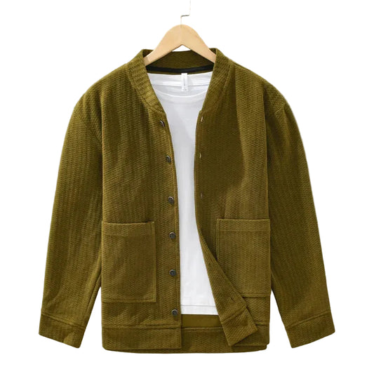 Herre Corduroy Jakke Klassisk Stil 0