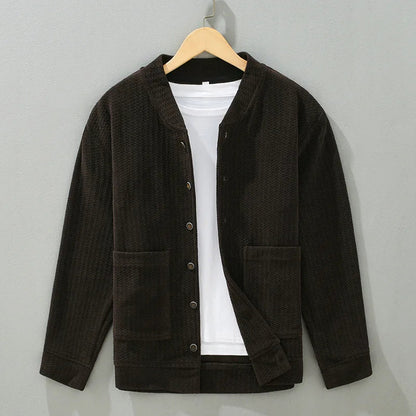 Herre Corduroy Jakke Klassisk Stil 1