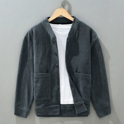 Herre Corduroy Jakke Klassisk Stil 2