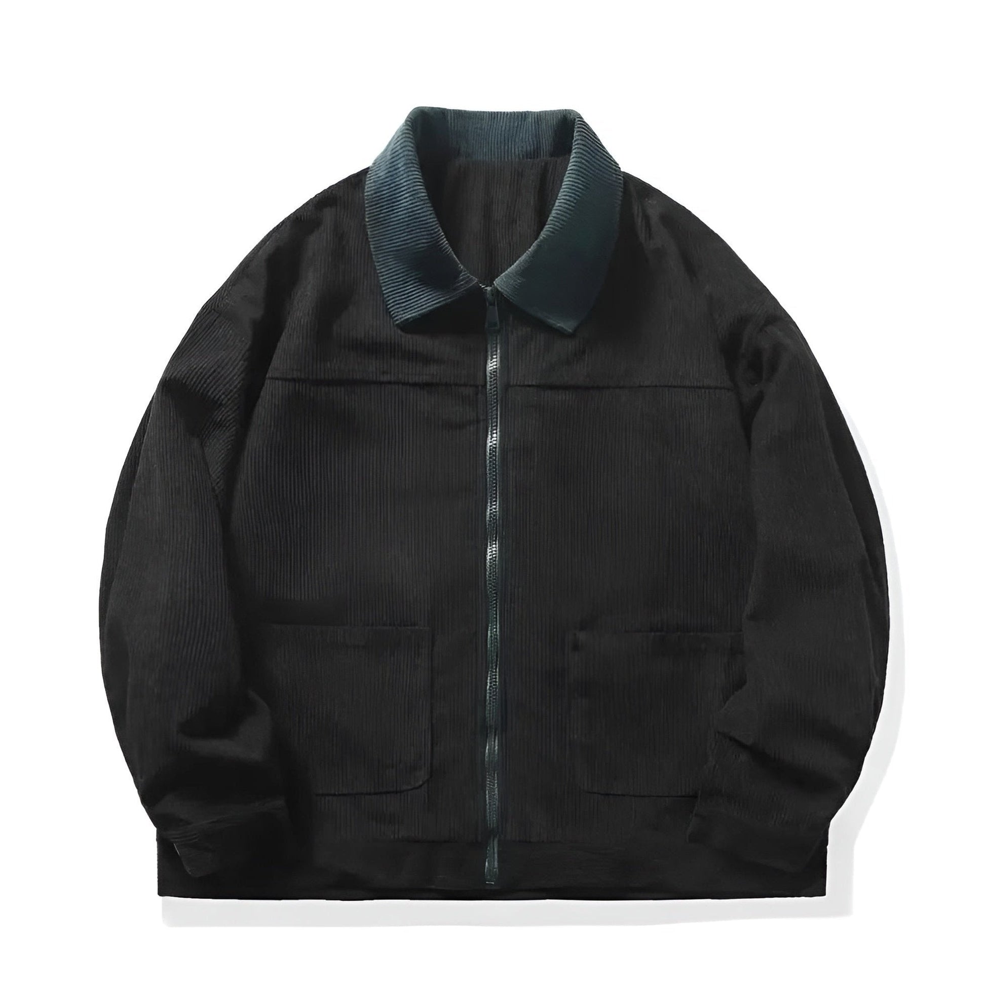 Herre Corduroy Jakke med Farveblok 4