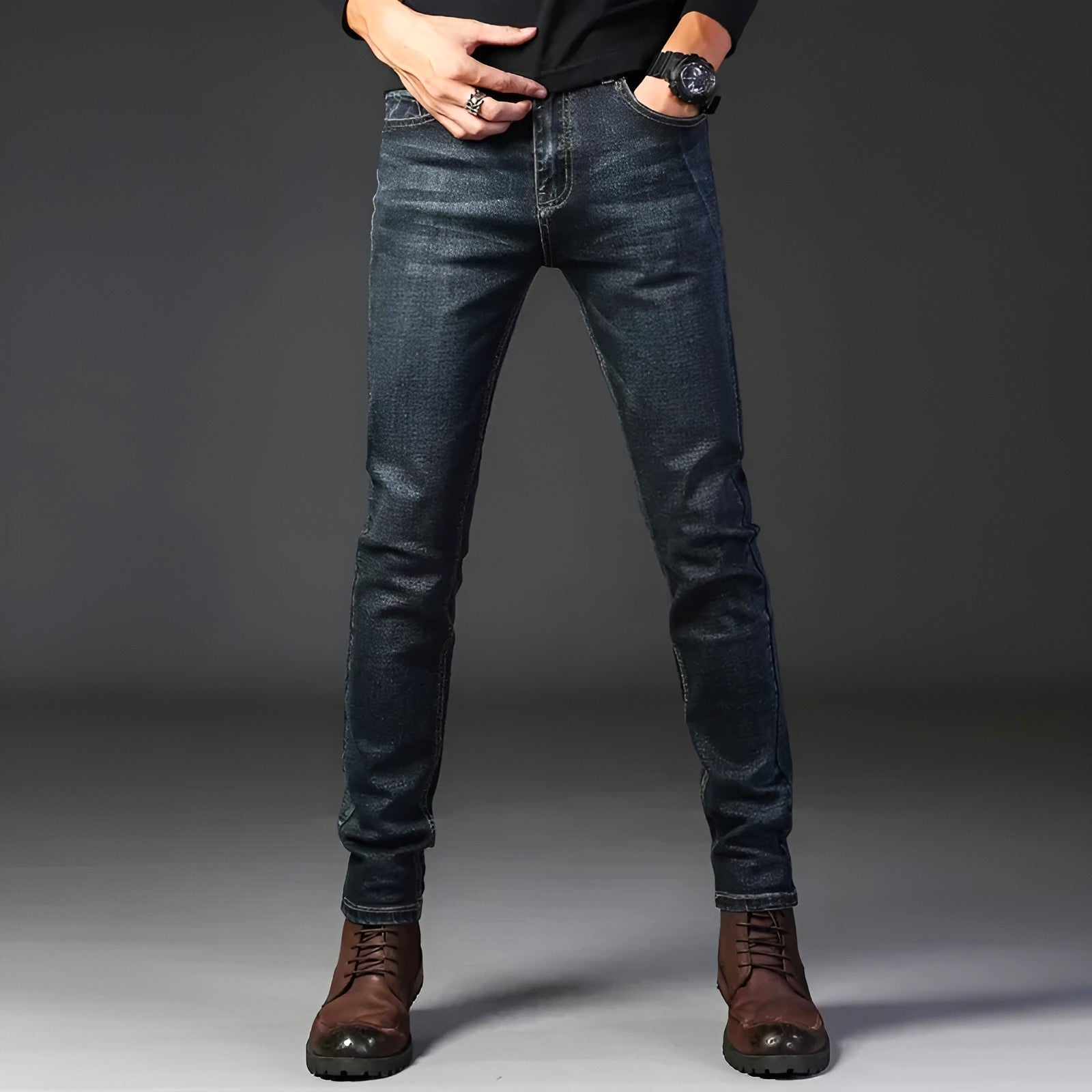 Herre Denim Bukser med 4-vejs Stretch 2
