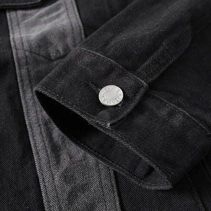 Herre Denim Jakke med Split-Panel Design 3
