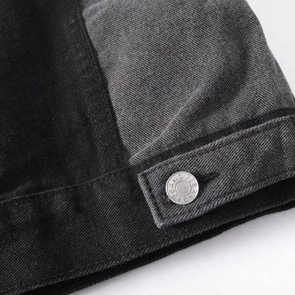 Herre Denim Jakke med Split-Panel Design 5