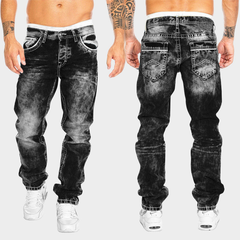 Herre Denim Jeans Urban Stil 1