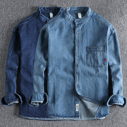 Herre Denim Skjorte Vasket 2