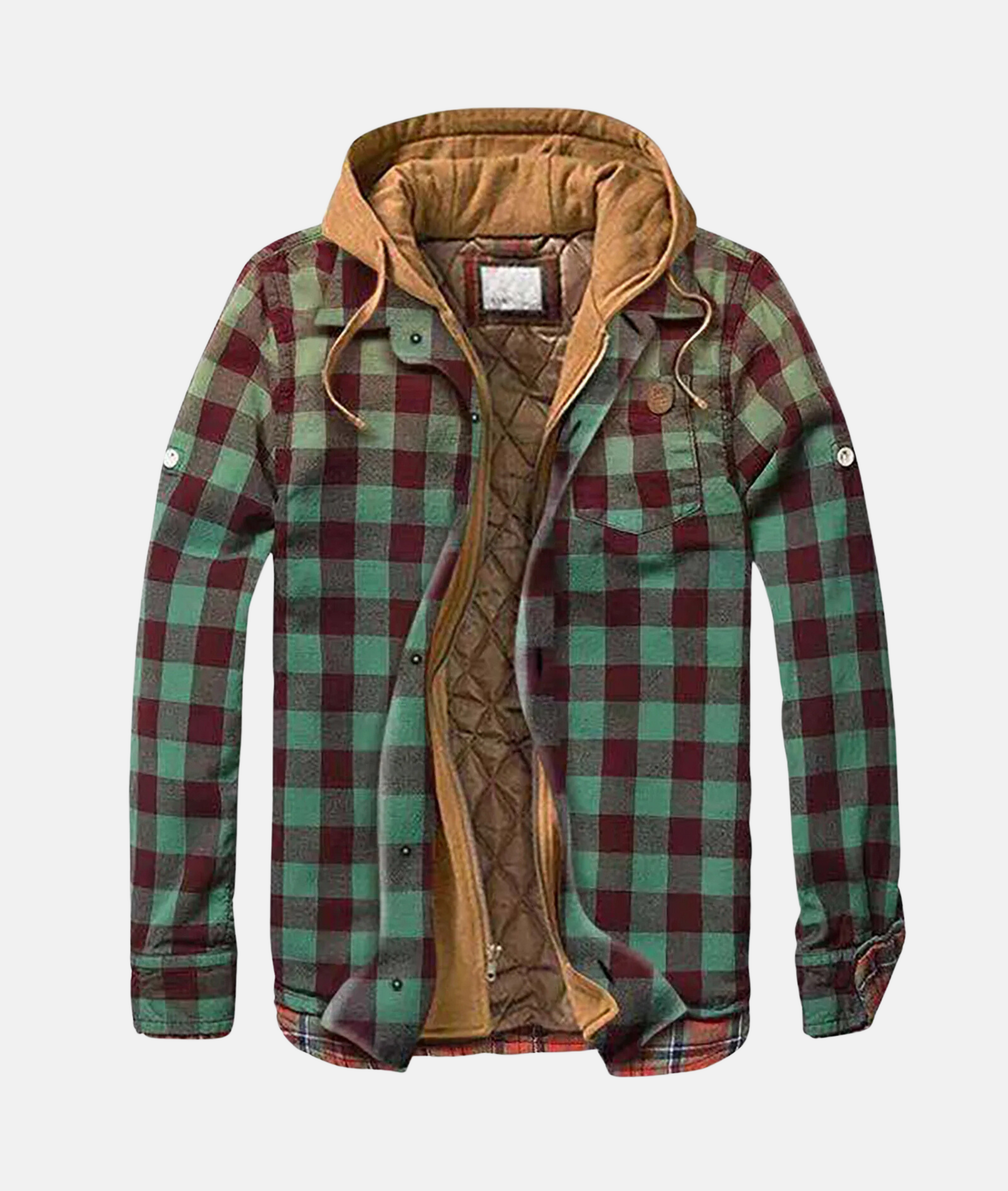 Herre Flannelskjorte med Hætte 2