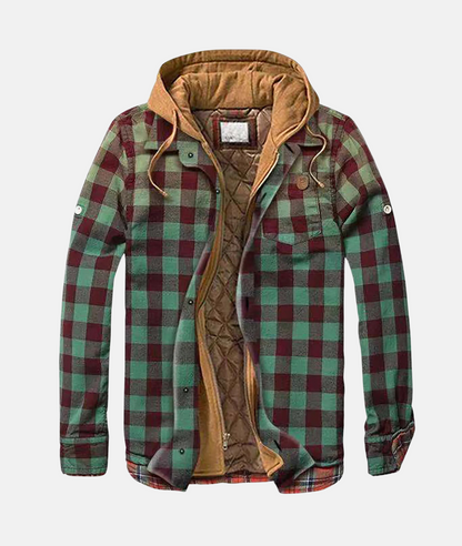 Herre Flannelskjorte med Hætte 2