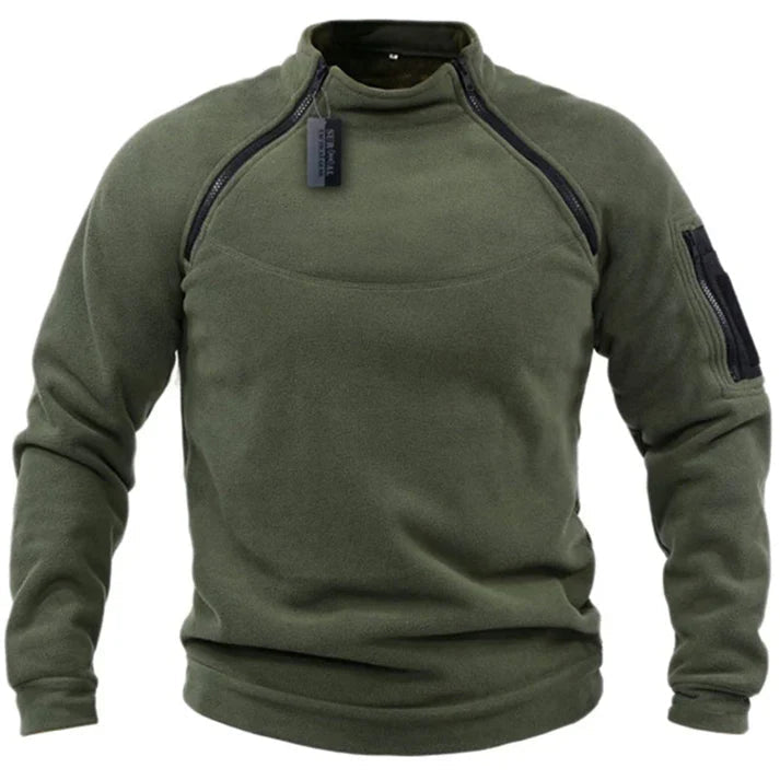 Herre Fleece Pullover med Lynlås 2
