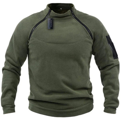 Herre Fleece Pullover med Lynlås 2