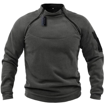 Herre Fleece Pullover med Lynlås 3