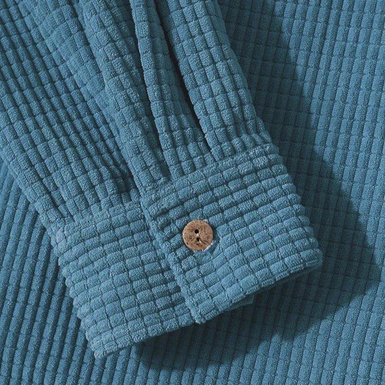 Herre Hætte Overshirt i Fløjl 5