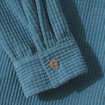 Herre Hætte Overshirt i Fløjl 5
