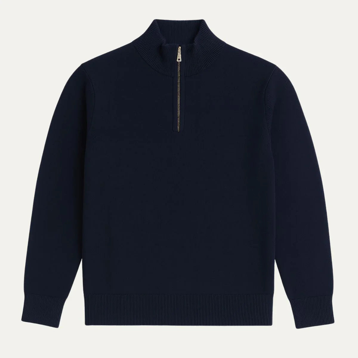 Herre Half-Zip Sweater Marineblå 4