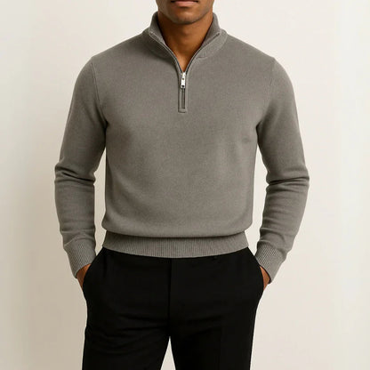 Herre Half-Zip Sweater Marineblå 6