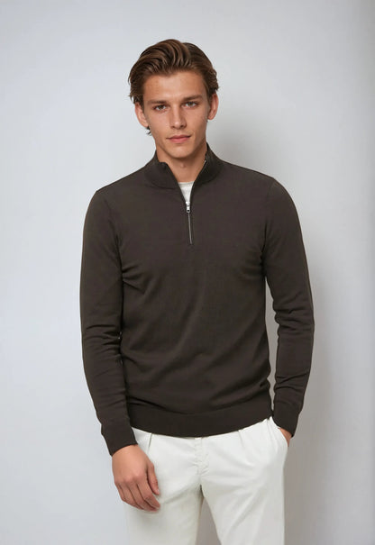 Herre Halv Lynlås Sweatshirt Casual Stil til Hverdagsbrug 3