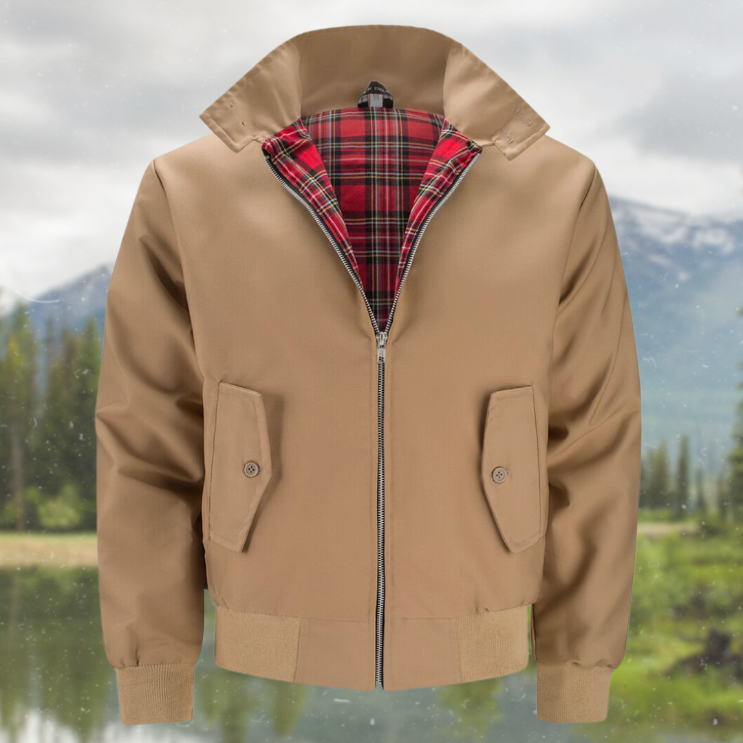 Herre Harrington-Jacke med Klassisk Design 13