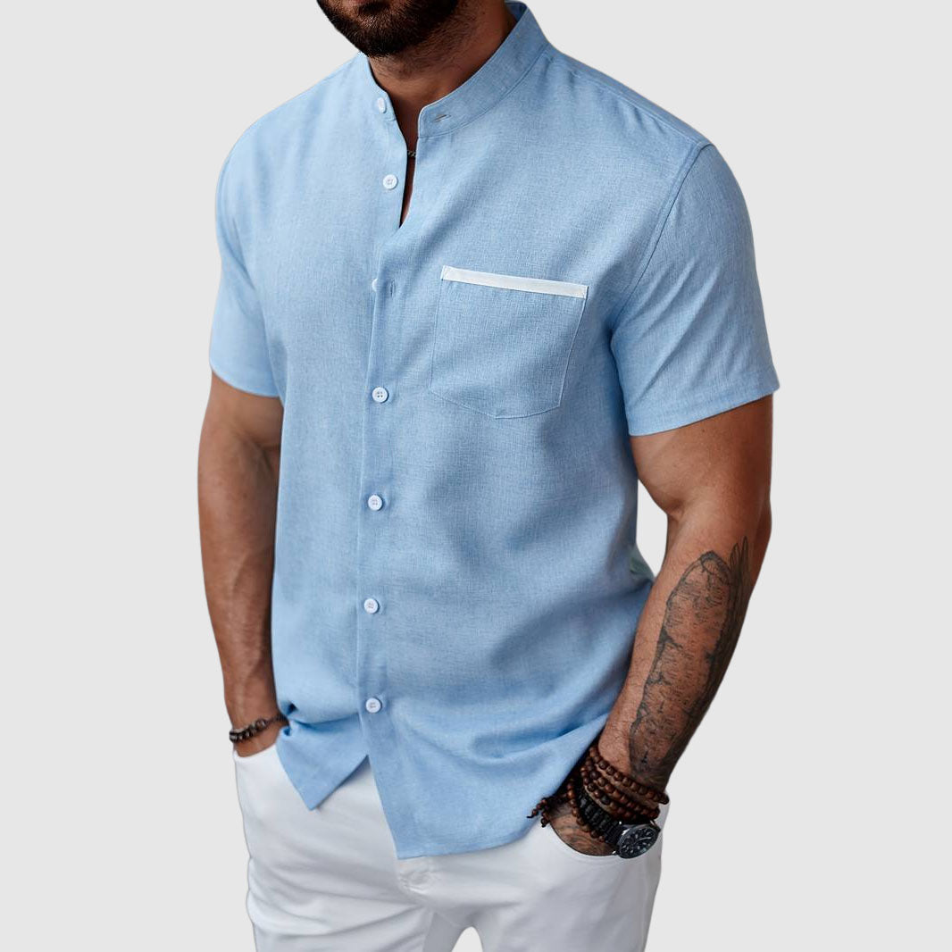 Herre Henley Skjorte til Sommerbrug 2