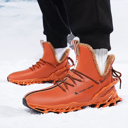 Herre High-Top Sneakers med Skulptureret Sål 3