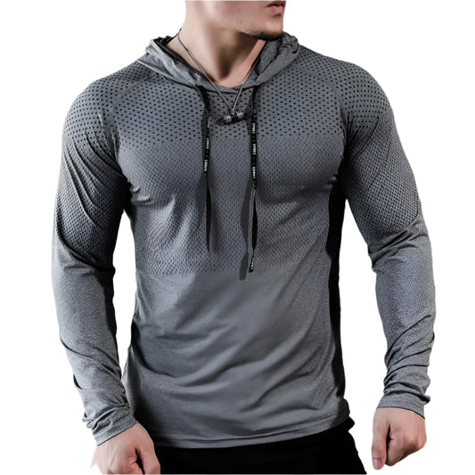 Herre Hoodie Med Slim Fit Polyester 0