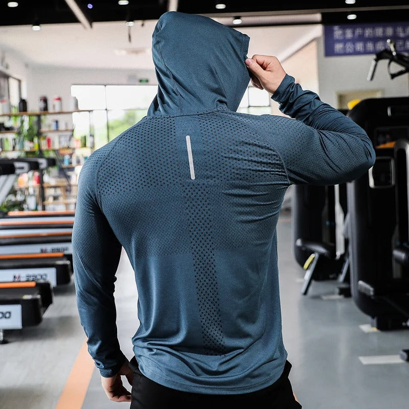 Herre Hoodie Med Slim Fit Polyester 3