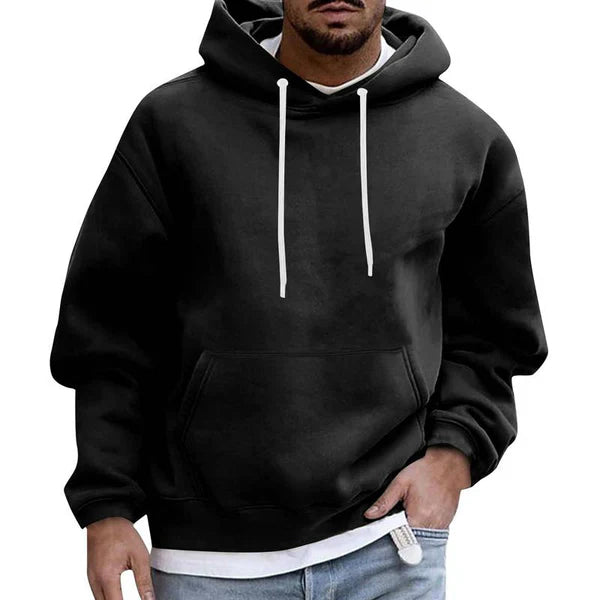 Herre Hoodie med Lommer og Komfortabel Pasform 2