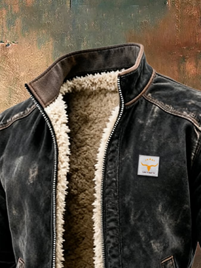 Herre Jakke Termisk Vintage Stil 2