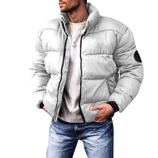 Herre Jakke Vinter Moderne Puffer Design med Afslappet Pasform 0
