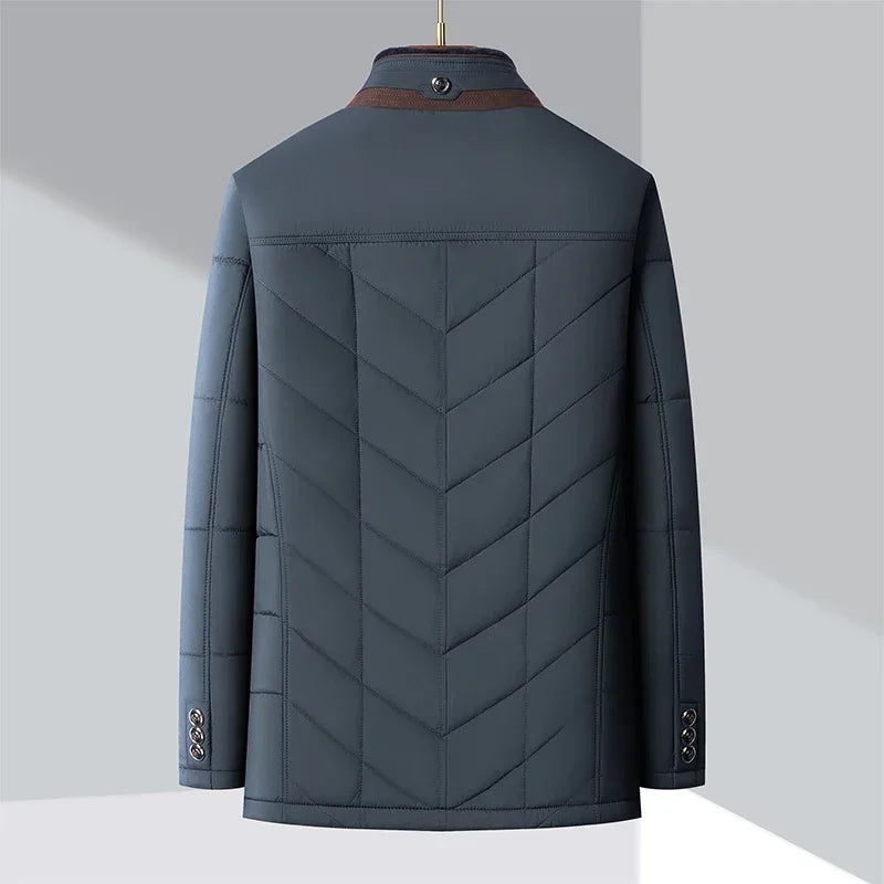 Herre Jakke Windbreaker Med Geometriske Mønstre 2