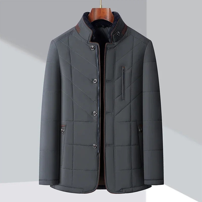 Herre Jakke Windbreaker Med Geometriske Mønstre 3