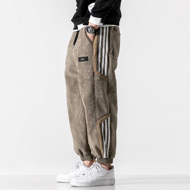Herre Joggers Med Sidelinjer I Premium Bomuld 1