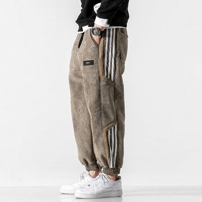 Herre Joggers Med Sidelinjer I Premium Bomuld 1