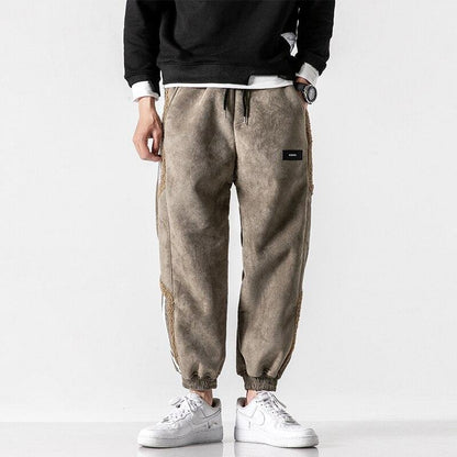 Herre Joggers Med Sidelinjer I Premium Bomuld 3