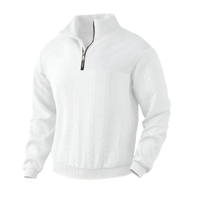 Herre Kabelstrik Halv Lynlås Jumper 0