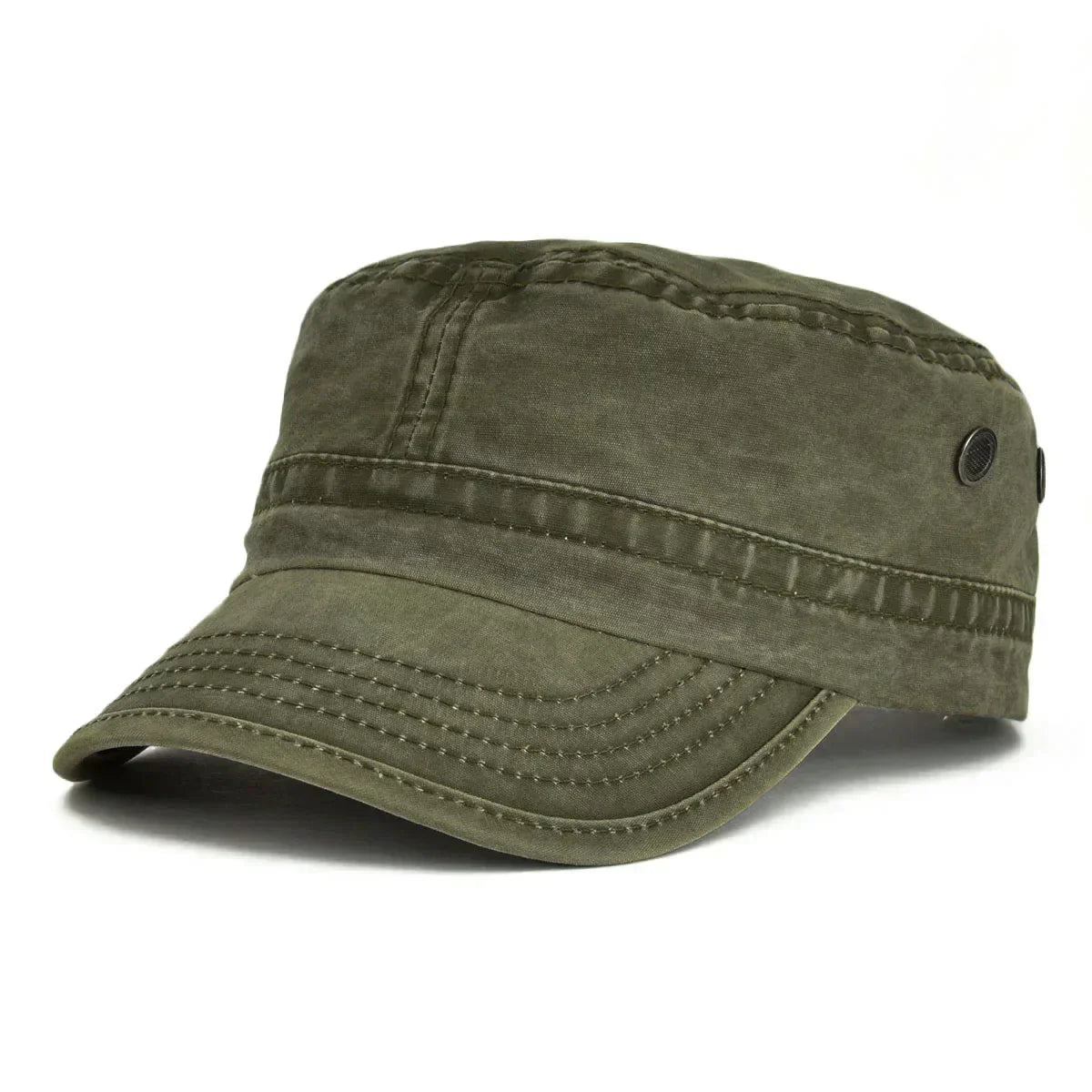 Herre Kasket Vintage Militærstil Justerbar 0