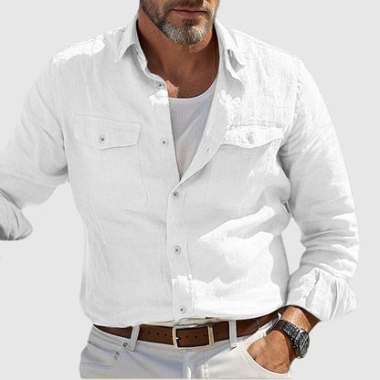 Herre Kystlinnedskjorte Urban Stil 1