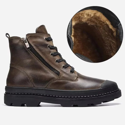Herre Læderstøvler Vintage Stil 7