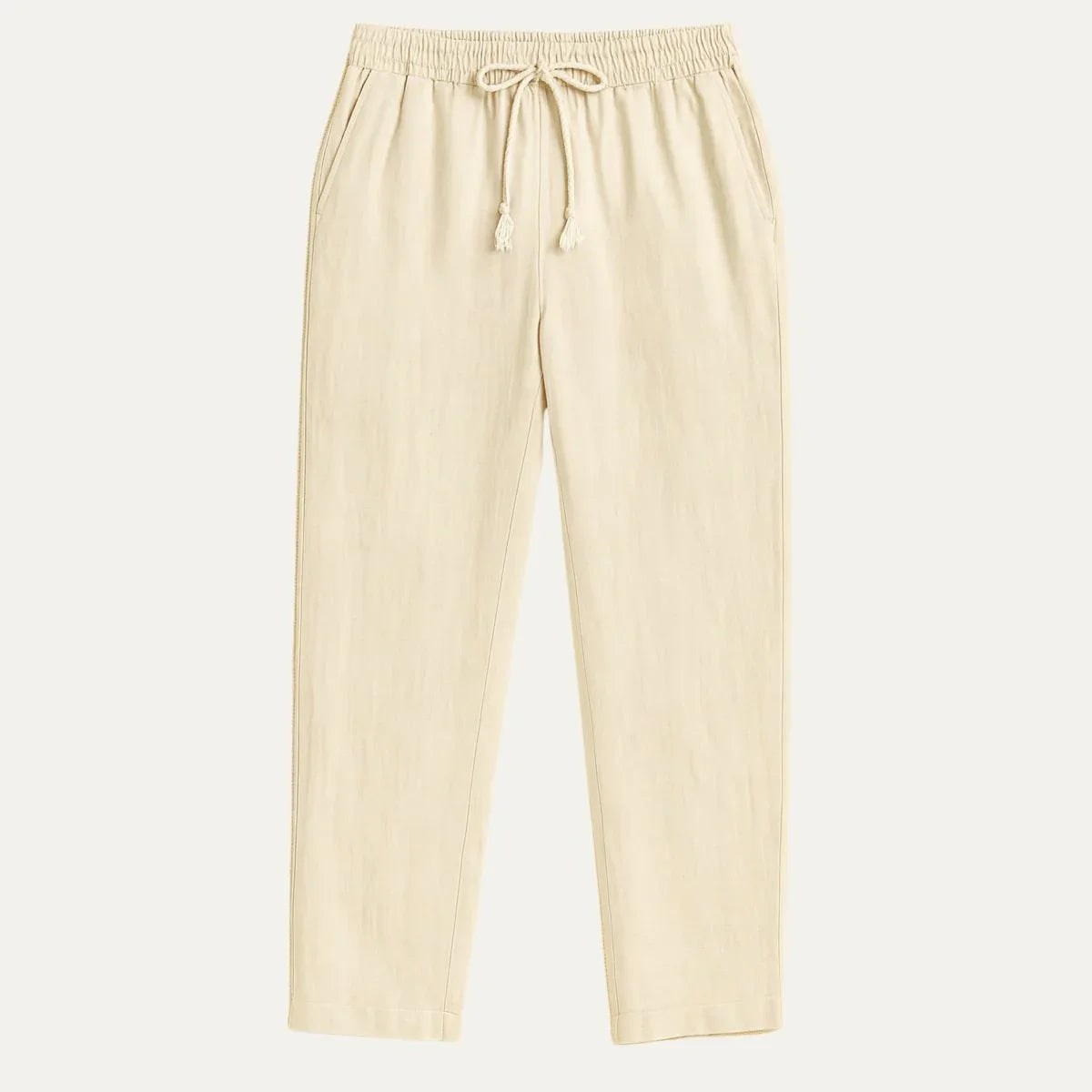 Herre Linned Bukser Klassisk Stil 1