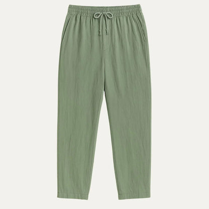 Herre Linned Bukser Klassisk Stil 2