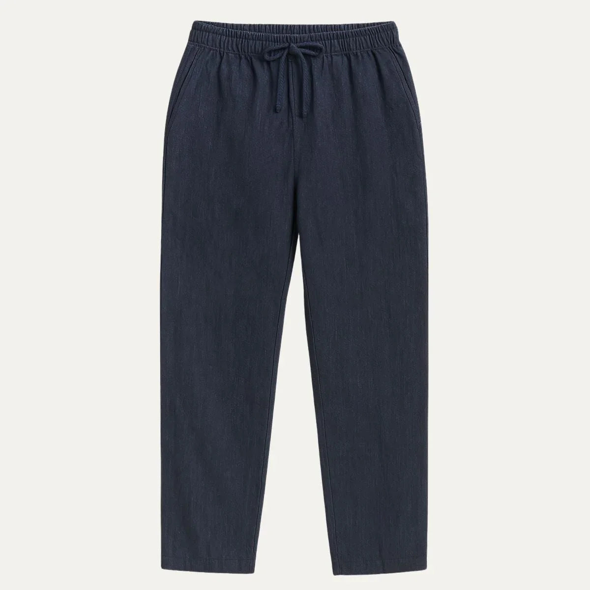 Herre Linned Bukser Klassisk Stil 3