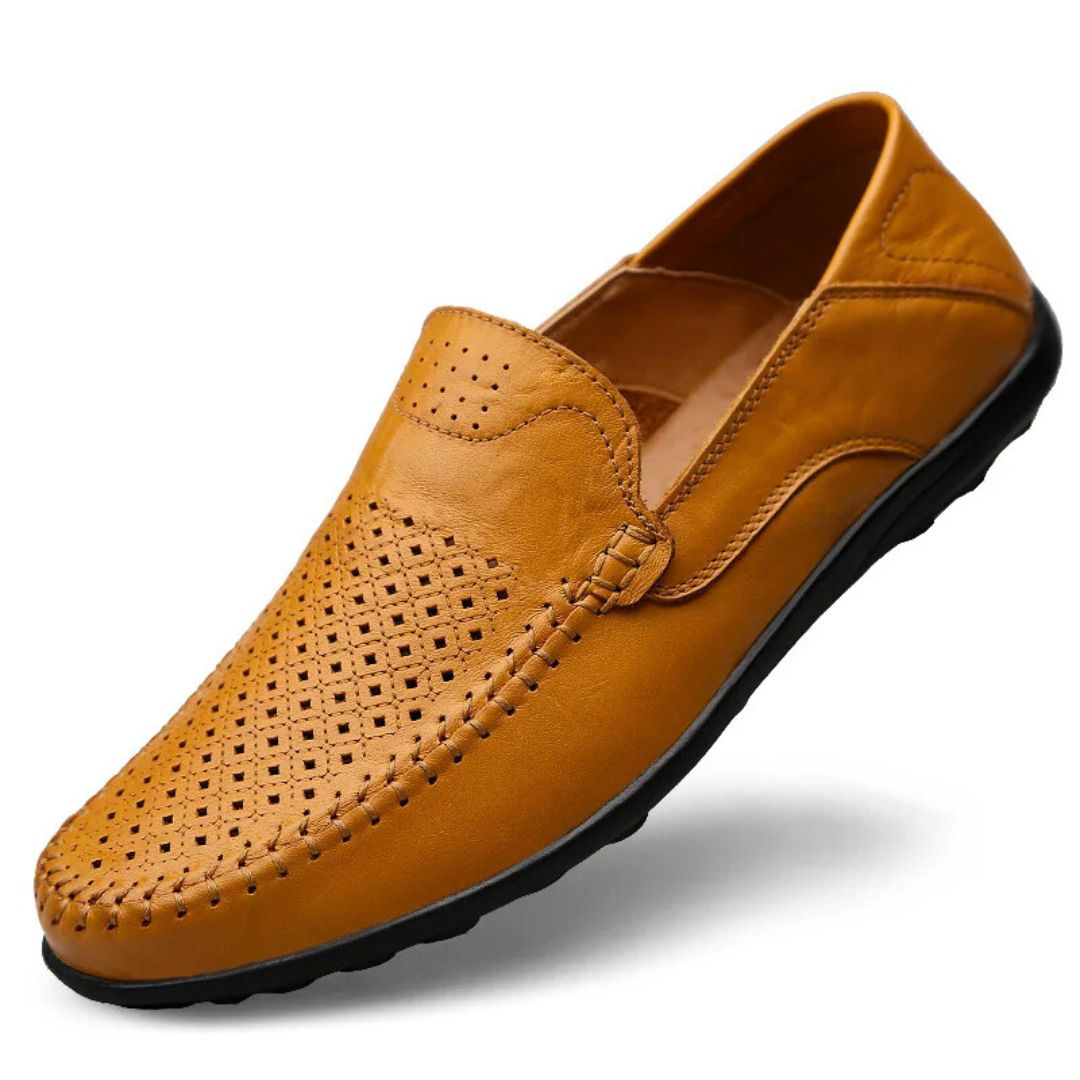 Herre Loafers Læder Air-Flow Design Komfortable Til Mænd 1