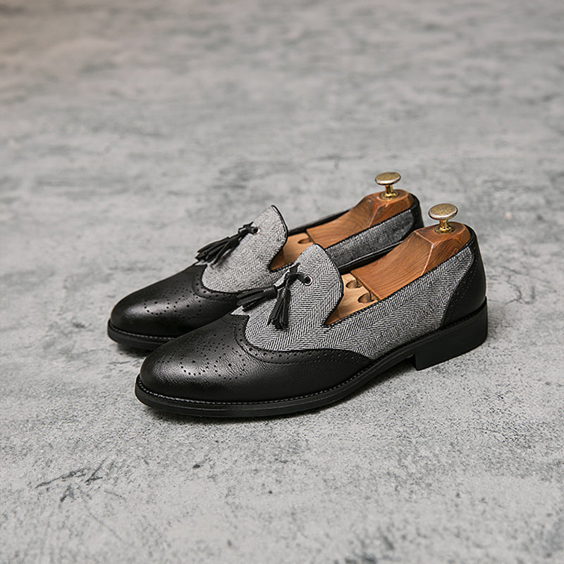 Herre Loafers Retro med Kvastdekoration til Mænd 3
