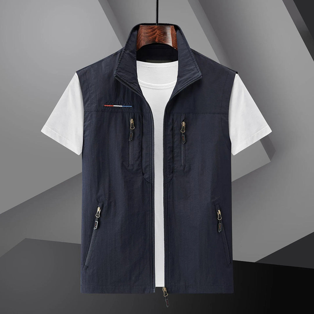 Herre Multi-Pocket Vest til Udendørs Aktiviteter 1
