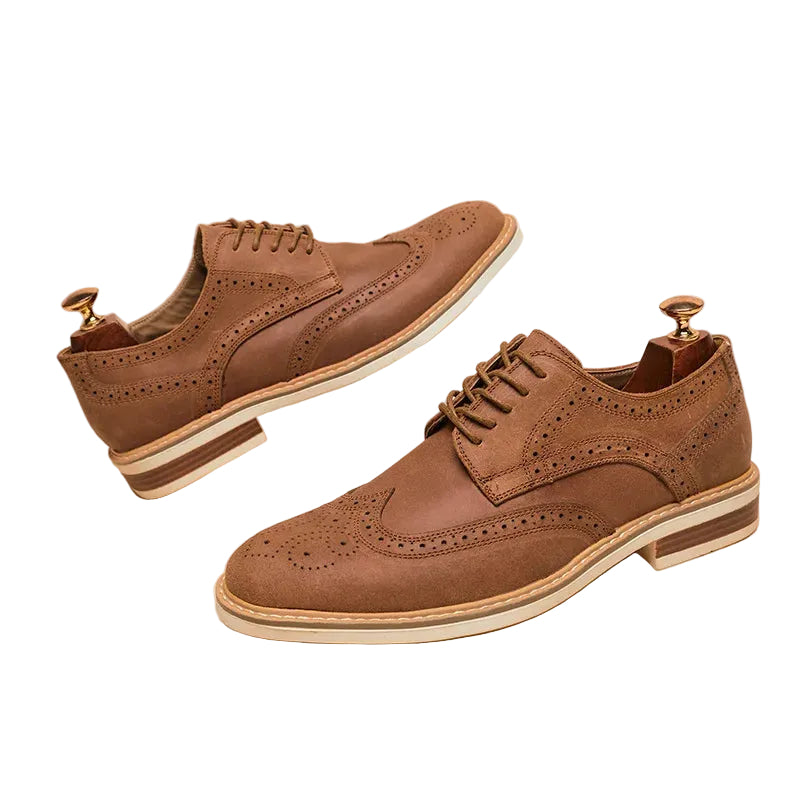 Herre Oxford Sko med Vingespidsdesign 0