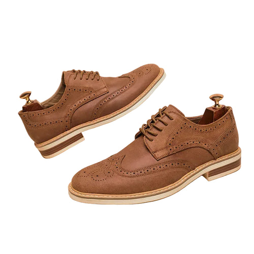 Herre Oxford Sko med Vingespidsdesign 0