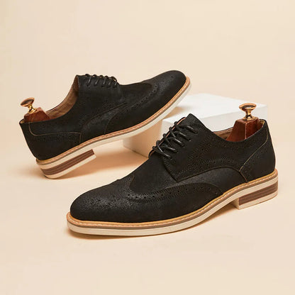 Herre Oxford Sko med Vingespidsdesign 2