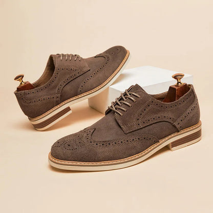 Herre Oxford Sko med Vingespidsdesign 3