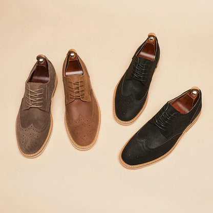Herre Oxford Sko med Vingespidsdesign 4